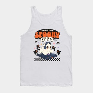 Trick Or Treat Halloween Dance Ghost Pumpkins Tank Top